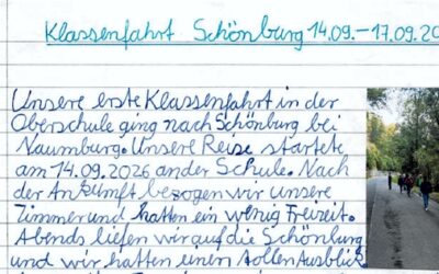Klassenfahrt nach Schönburg